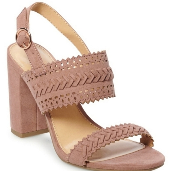 LC Lauren Conrad Shoes - LC Lauren Conrad Mauve Heeled Sandals
